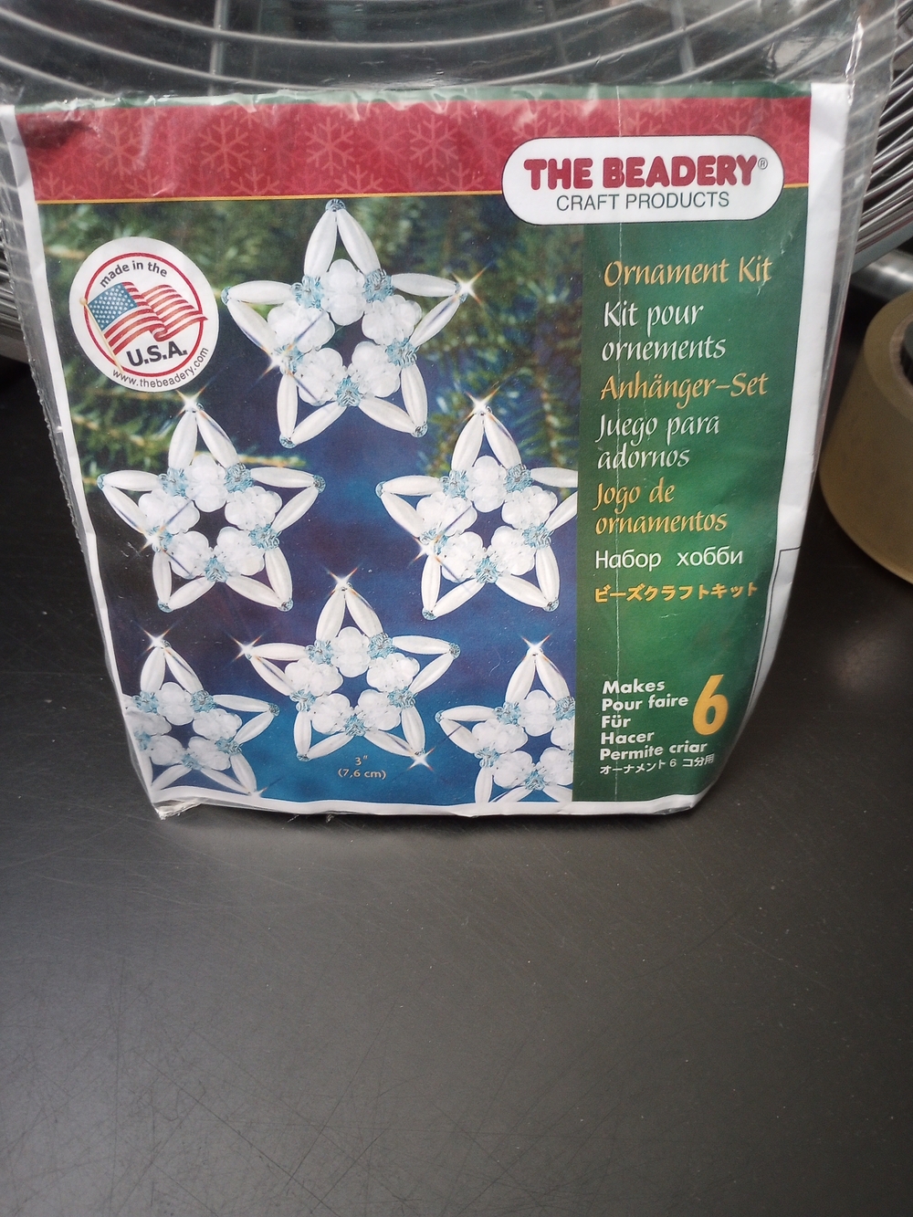 White and Blue Star Ornament Kit